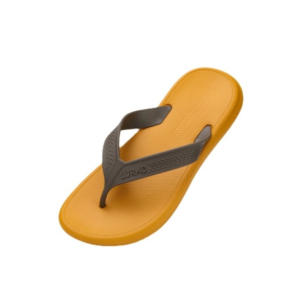 Sommarstrand utomhussportsandaler med EVA slitstarkt gummi Business Trend Street Flip Flops Mies Coola hembadtofflor Black size 41-42