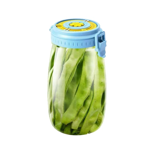 1 st Kök Transparent Hållbar tätningskruka Lufttäta burkar Matförvaring med radhål Creative Bean Rice Glasflaskor 750ml
