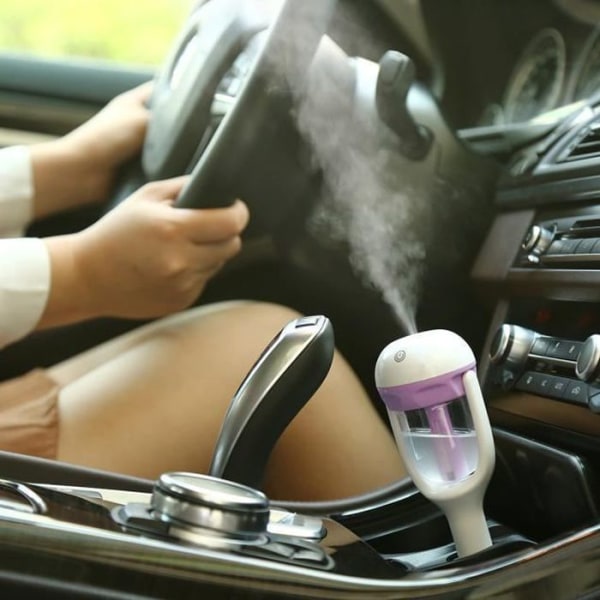 Auto Mini Billuftfuktare Luftrenare Air Freshener Bilresor Portable Purple@dx100