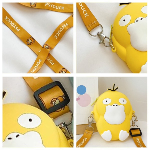 Crossbody-veska Tecknad myntväska Söt Crossbody-väska for flickor psyduck