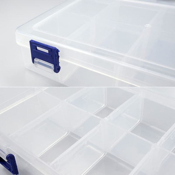 3 Pcs Adjustable Plastic Jewelry Organizer Box For Storing Earrings Necklace Diy Items