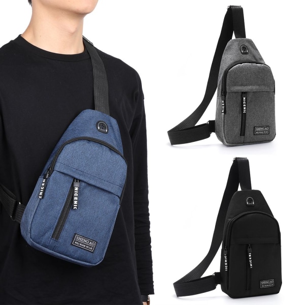 Multifunktionell väska för resor med en axel svart black