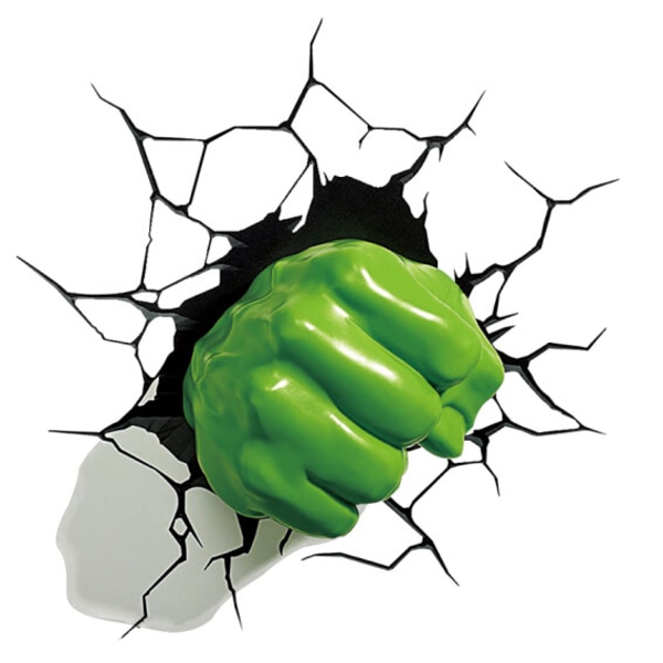 2. 3D Realistisk Hulk-klistermerke Body Sticker Bilsideklistermerke Green Giant Head+Green Giant Hand