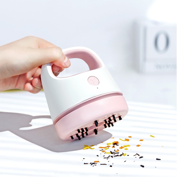 Desktop Mini Dammsugare Hushålltangentbord Confetti Cleaner Pink
