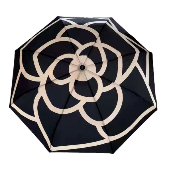 Märke vindtätt paraply lyxigt automatisk paraply (svart)