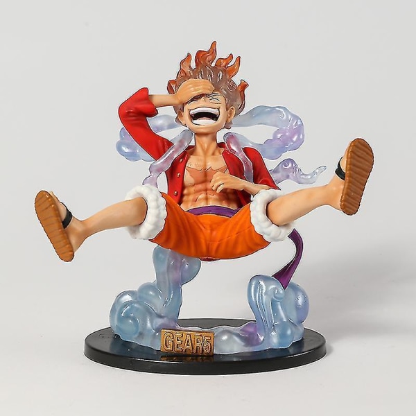 One Piece Fifth Gear 5 Sun God Luffy Nika Samlarobjekt Figurmodell Docka Dekorationsleksak white