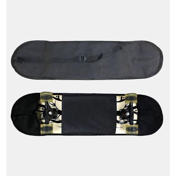 Take-up taske til rullebræt Vandtæt Longboard taske Oxford Skateboard Praktisk håndtaske Longboard rygsæk lang til max 30 tommer (80 cm)