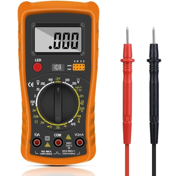 Digitalt multimeter, automatisk elektrisk test for laboratorier/fabrikanter, voltmeter/motstand/kontinuitet/dioder