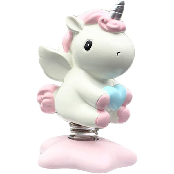 Unicorn Figurine, Unicorn Swing Biltillbehör dekorativ leksak