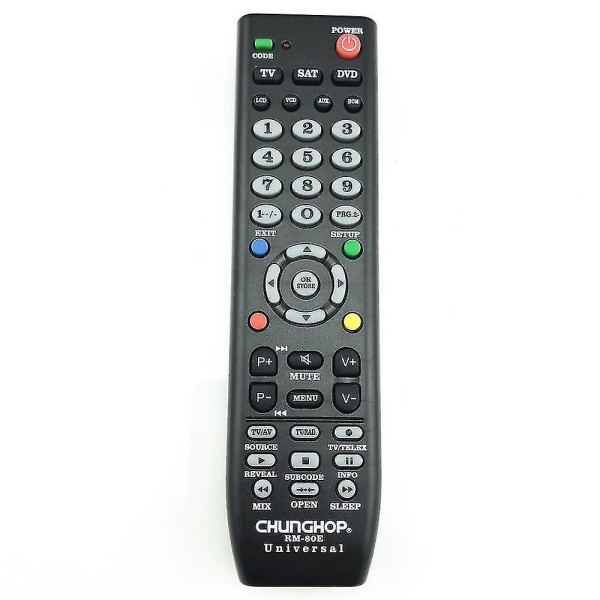 rm-80e 7 In1 Smart universal monitoimiohjain televisiolle Aux Hom Dvd Sat