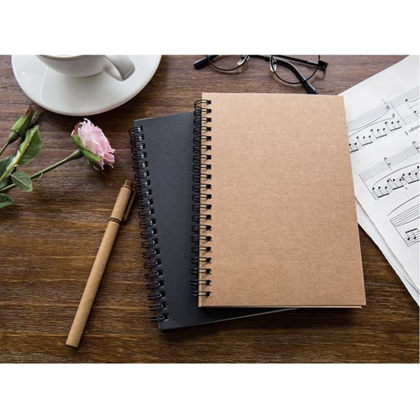 Soft Cover Spiral Notebook Journal 2-pack, tom skissbok