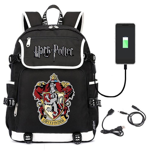 Harry Potter Nuorten reppu Lukioopiskelijoiden Trend Suurikapasiteettinen koululaukku Urheilureppu Suurikapasiteettinen reppu Harry Potter 04