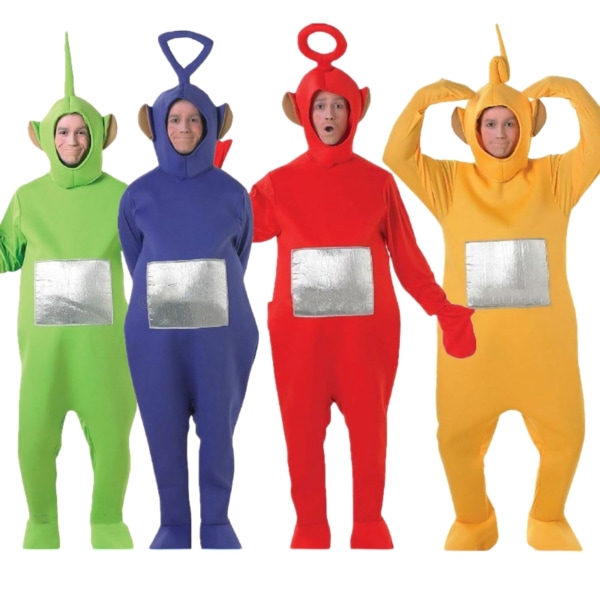 Tinky Winky Teletubbies Voksen Fancy Dress Stag Costume red 180cm