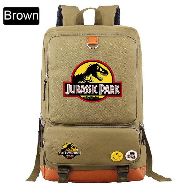 Modeäventyr Dinosaurie Jurassic Park World Pojke Tjejbok Skolväska Kvinnor Bagpack Tonåringar Skolväskor Studentryggsäck D33-24 44CMX29CMX14CM