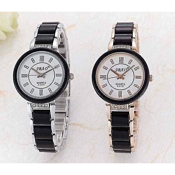 Ceramic Bracelet Watch Women Analog Quartz Watch