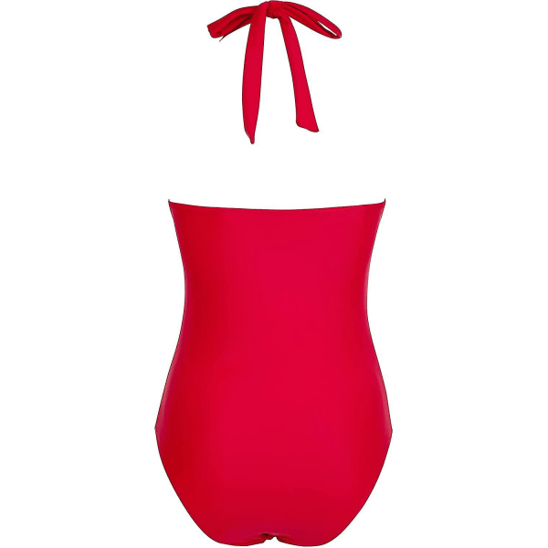 2023 Newbikini badedrakt Dame Magekontroll Grime Push Up Badedrakt Polstret One Piece Badetøy for damer Badedrakter Red M