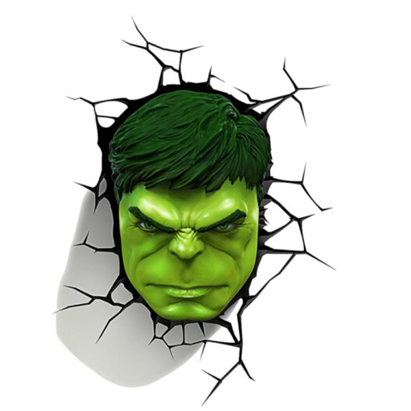 2. 3D Realistisk Hulk-klistermerke Body Sticker Bilsideklistermerke Green Giant Head+Green Giant Hand