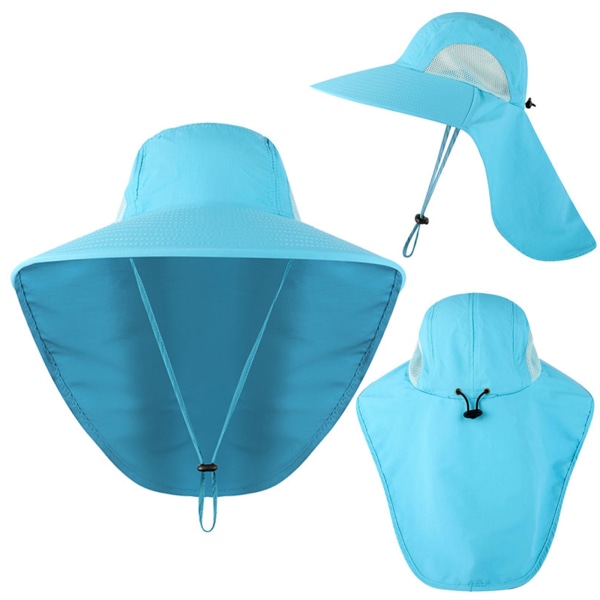 Herr Boonie-hatt for solhatt for beskyttelse Bred brätte for solhatt Herr Boonie-hatt med halsrep UV for beskyttelse Hatt Bred Bri Khaki