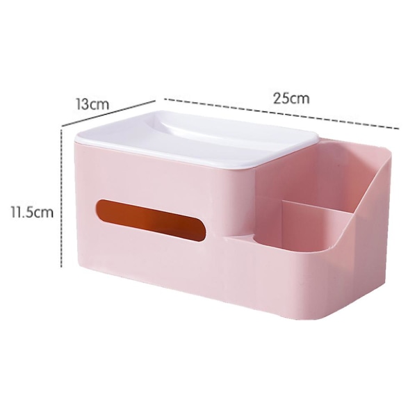 Kreativ multifunktionel europæisk plastikpapirkasse servietopbevaringsboks pink