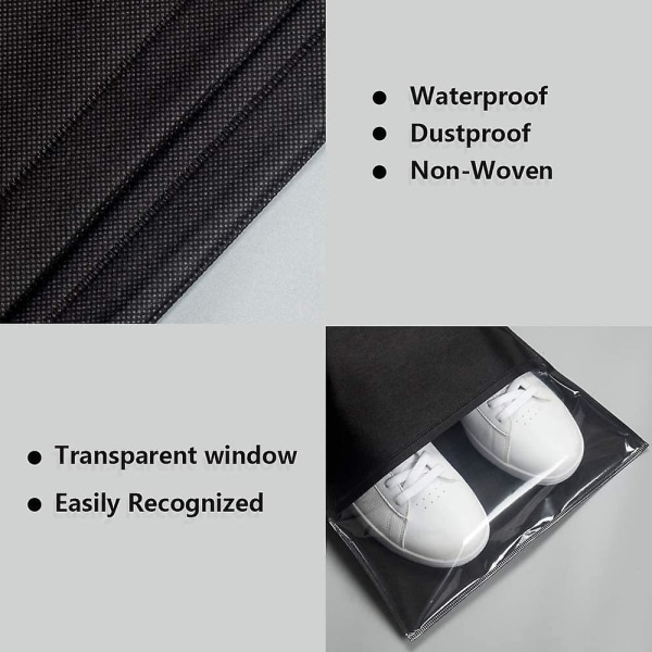 P 18 Pcs Travel Shoe Bags,portabletransparent Household Dust-proof Storage Shoe Bags,non-woven Fabric With Drawstring Sports Shoe Bags,home Shoes