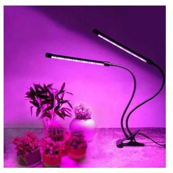 Plantelampe / plantebelysning med 2 fleksible LED lysstofrør