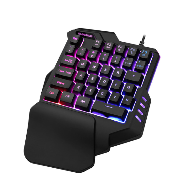 35 taster One-handed Merchanical Gaming Keyboard - RGB LED Baggrundsbelyst G92 seven color RGB version