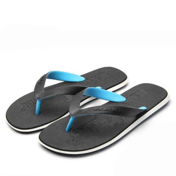 Sommar Mjuk Gummi Herr Tofflor Ute Bär Strand Halkfri udendørs Casual Holiday Maker Ord Drag Boy Flip Flops Green size 41-42