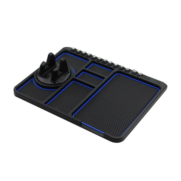 Bil Dashboard Anti Slip Mat Pad Gps Mobiltelefon Hållare Stand Blue - Fixed