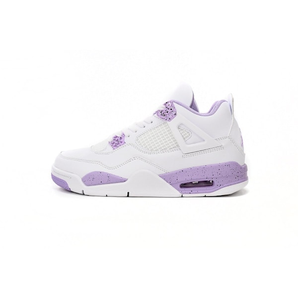 CT8527-115 Air Jordans 4 Hvid Lilla Originale AJ4 Sneakers 44.5