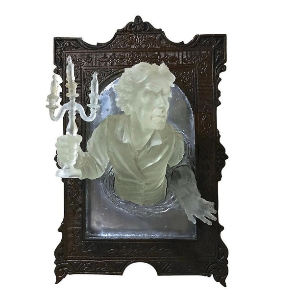 3d fotoram Väggdekor Spökspegel lysande prydnad skulptera