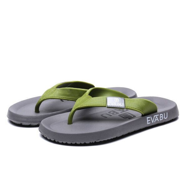 Kesä Gentleman Canvas Fiskbensbälte Halkfri Strandskor med mjuk botten EVA Liesiputki Hem Opiskelijalukukausi Herr Flip-flops Black CN size 40