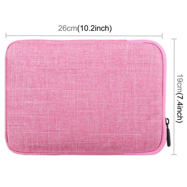 Laptopväska 9,7-tum med dragkjede - Haweel Pink 9.7-inch (without outer pocket)