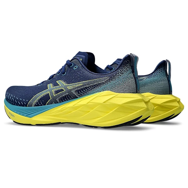 ASICS Novablast 4 Blue Teal Yellow Original Sneakers for Menn 39