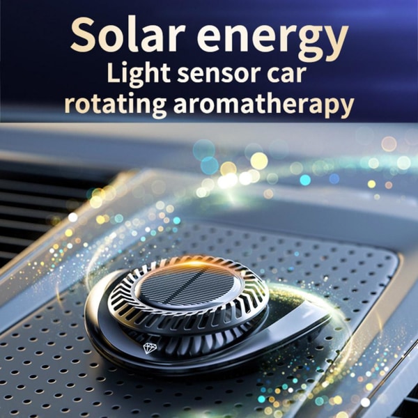 Bil SUV Ilmanraikastin Solenergi Roterande Aromaterapi Parfym