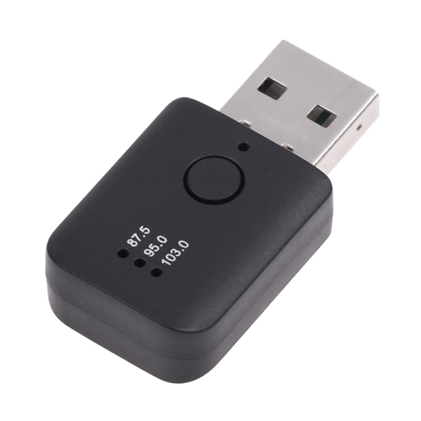 Bluetooth 5.1 Mini Receiver Trådløs USB FM-sender til bil