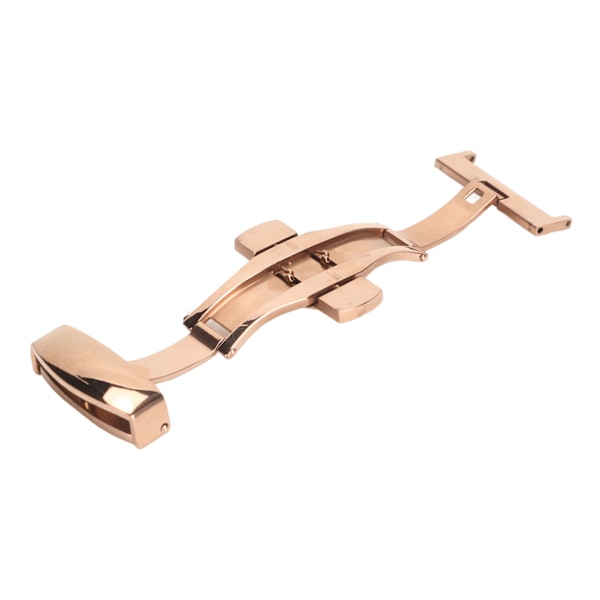 Rustfritt stål Butterfly Buckle Watch Band Replacement Universal Butterfly Clasp i Rose Gold 20mm / 0.79in