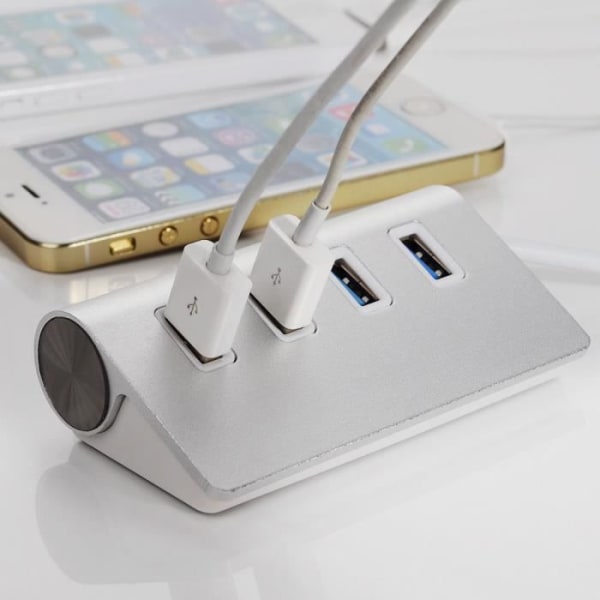USB 3.0 Hub til Apple Macbook Air Pro iMac 4 port