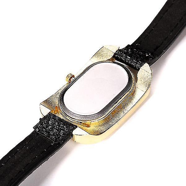 Mote kvinner Skinn Lang Band Quartz Watch