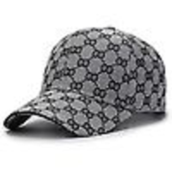 Modeny høykvalitativ hatt for män Justerbar utendørsvisirhatt (grå)