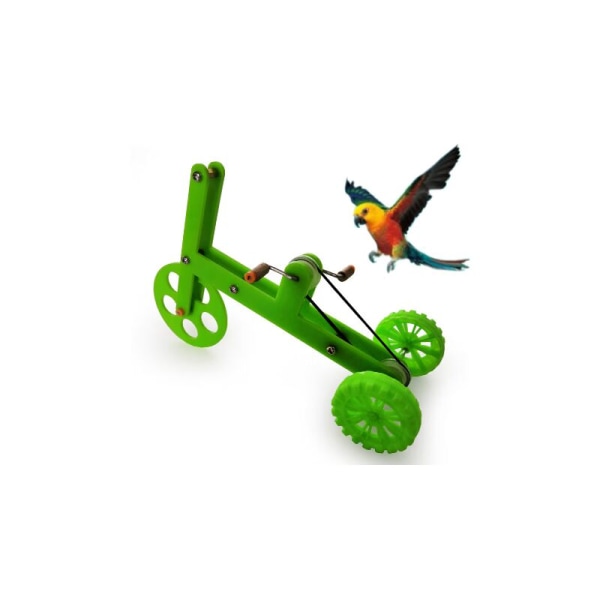（S） Papegojleksaksträning cykelträning fågeltillbehör cykeltillbehör Xuanfeng små interaktive solträningsleksaker
