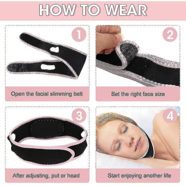 V Lifting Mask, Double Chin Reducer, V Line Mask, Face Slanking Mask, Smertefri Ansigts Lifting Bandage Til Kvinder