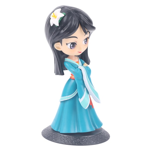 14 cm Princess Mulan Q Posket Action Docka Tårta Bagning Decoratio