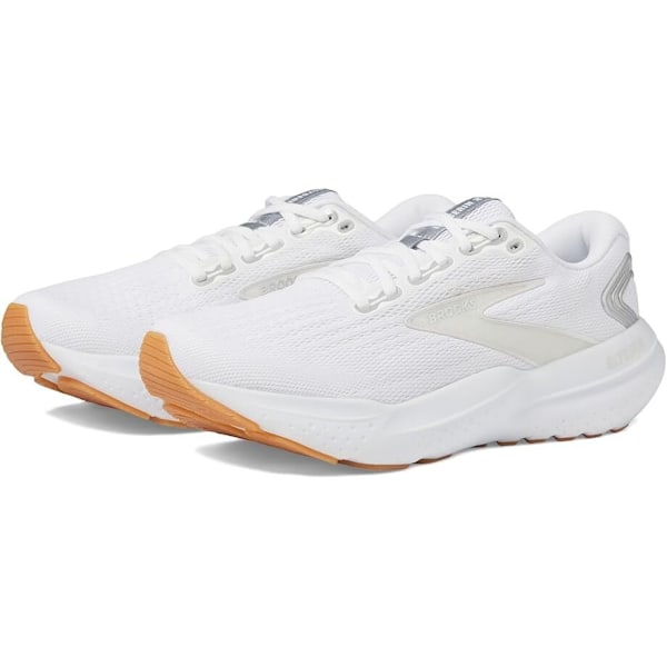 Brooks Glycerin 21 White Silver Biscuit for Menn og Kvinner Originale Sneakers 36.5