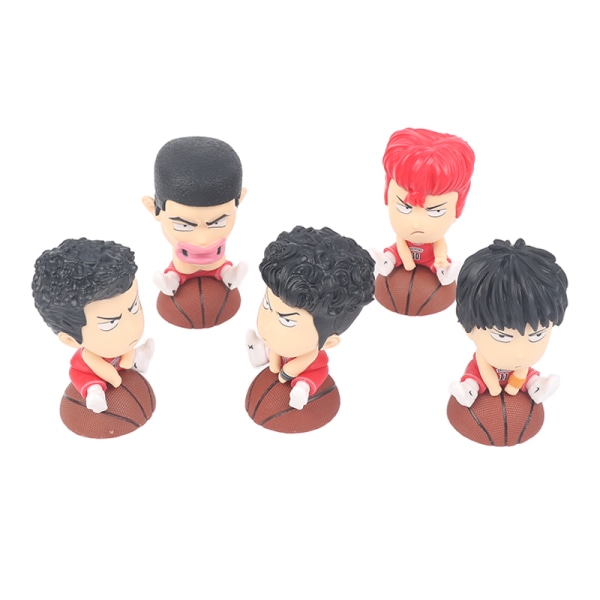 Slam Dunk Anime Figur Q -versio Big Head Five Tigers Car Ornam