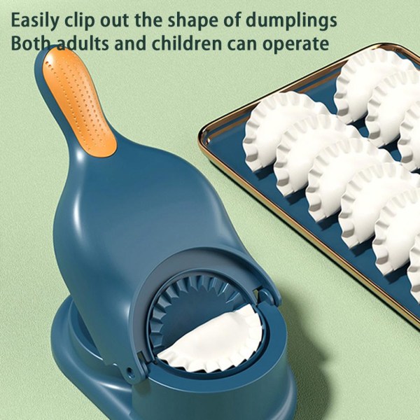 2 i 1 Dumpling Maker Deigpress Verktøysett Manuell Press Dumpl blue One-size