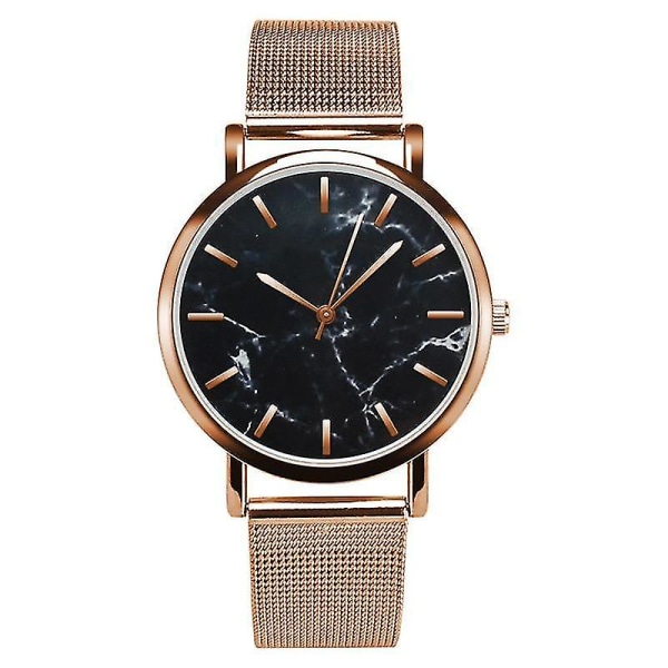 Mode Kvinder Marmor Overflade Dame Kjole Quartz Watch