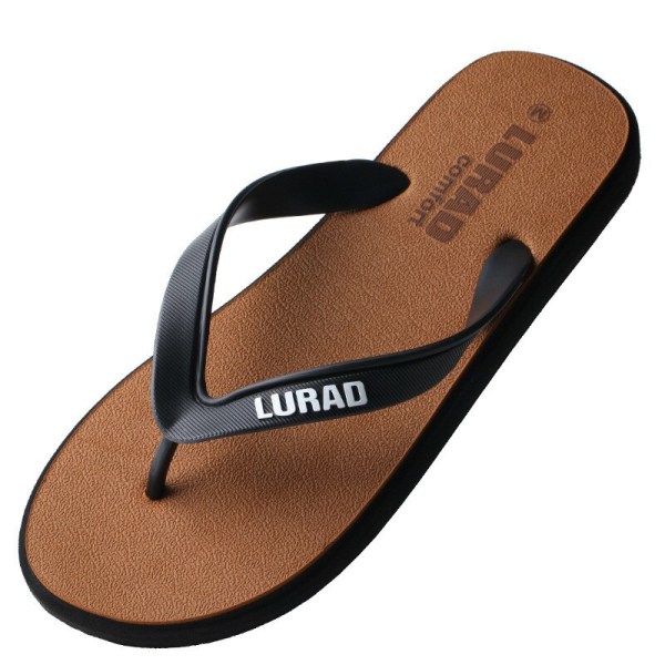 Stor størrelse Fretwork Casual Flip Flops Män Drag Crust Halkfri Bekväm Strand Man Kortfattad Utomhusklämma Fötter Coola Tofflor Red CN size 41-42