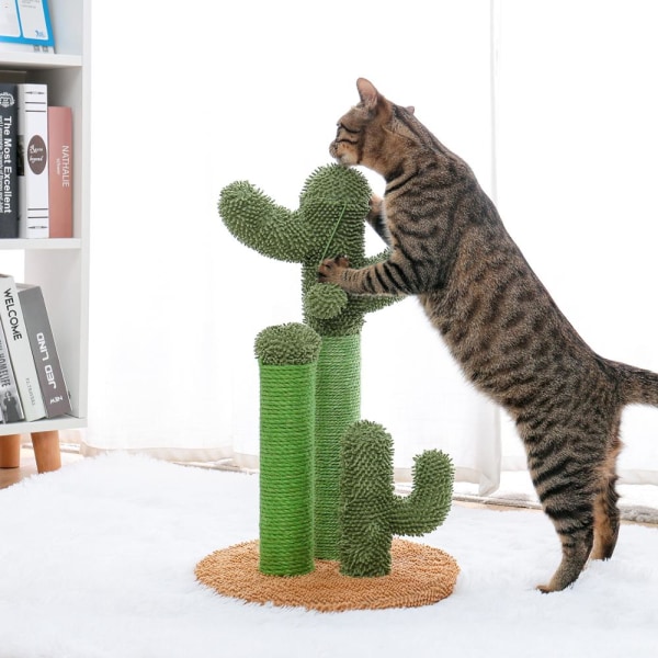 Kaktuskatt Klätterställning Skrapstolpe Pet Sisal Cat Toy Small item