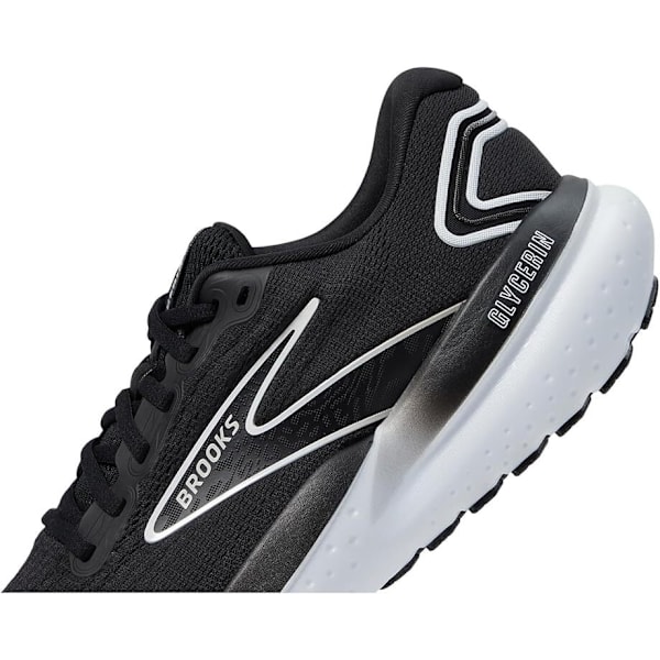 Brooks Glycerin 21 Black Grey White for Menn og Kvinner Originale Sneakers 40