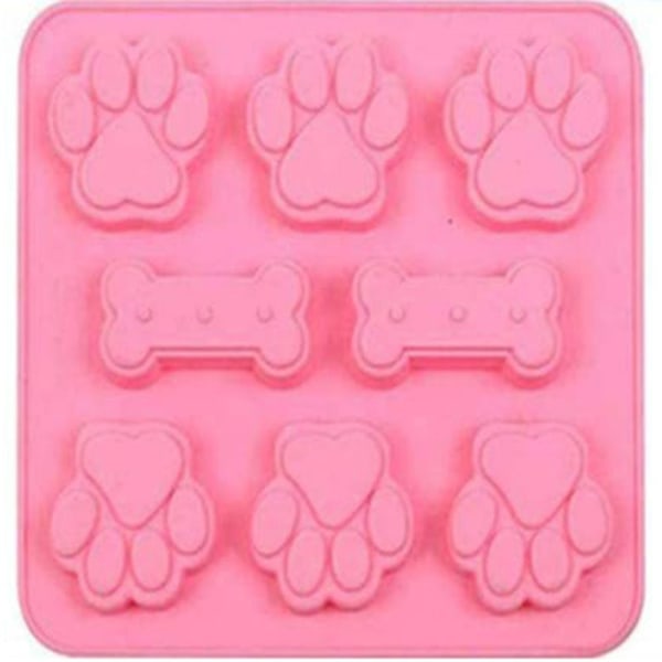 Hundfotavtryck Form Cat Paw Form ROSA pink